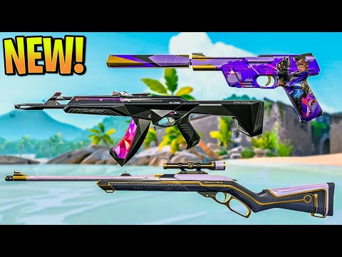 Valorant *NEW* Episode 3, Act 1 Battlepass Skins - K/TAC Skins, Monarch Skins, Jigsaw Skins