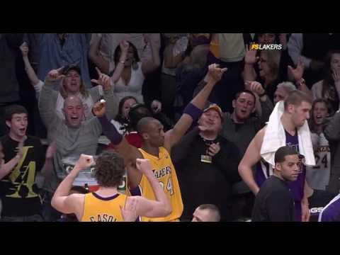 Lakers vs Kings - Kobe Bryant's Game Winning Shot 01/01/2010