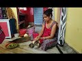 Indian Housewife Desi Style Vegetables Cutting Daily Routine Indian Housewife Bengali Blogger