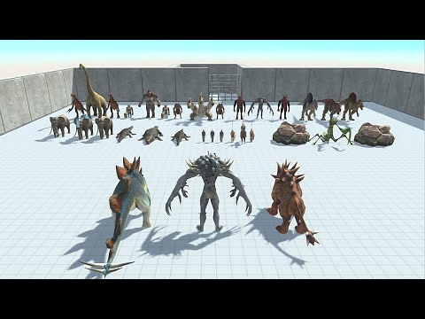 SPIKY UNITS VS BOSS (EXCEPT DRAGON) & 2X MINIBOSS - Animal Revolt Battle Simulator