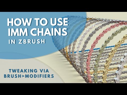 How to use IMM bicycle chain brushes in ZBrush