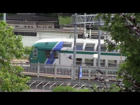 E464 Vivalto+2 piani Trenord e pilota XMPR - Monza 30/05/2014