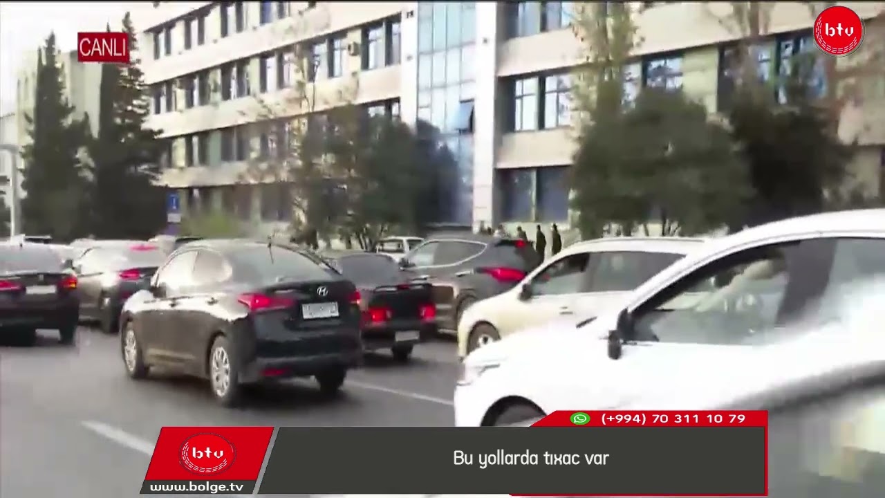 Bu yollarda tıxac var