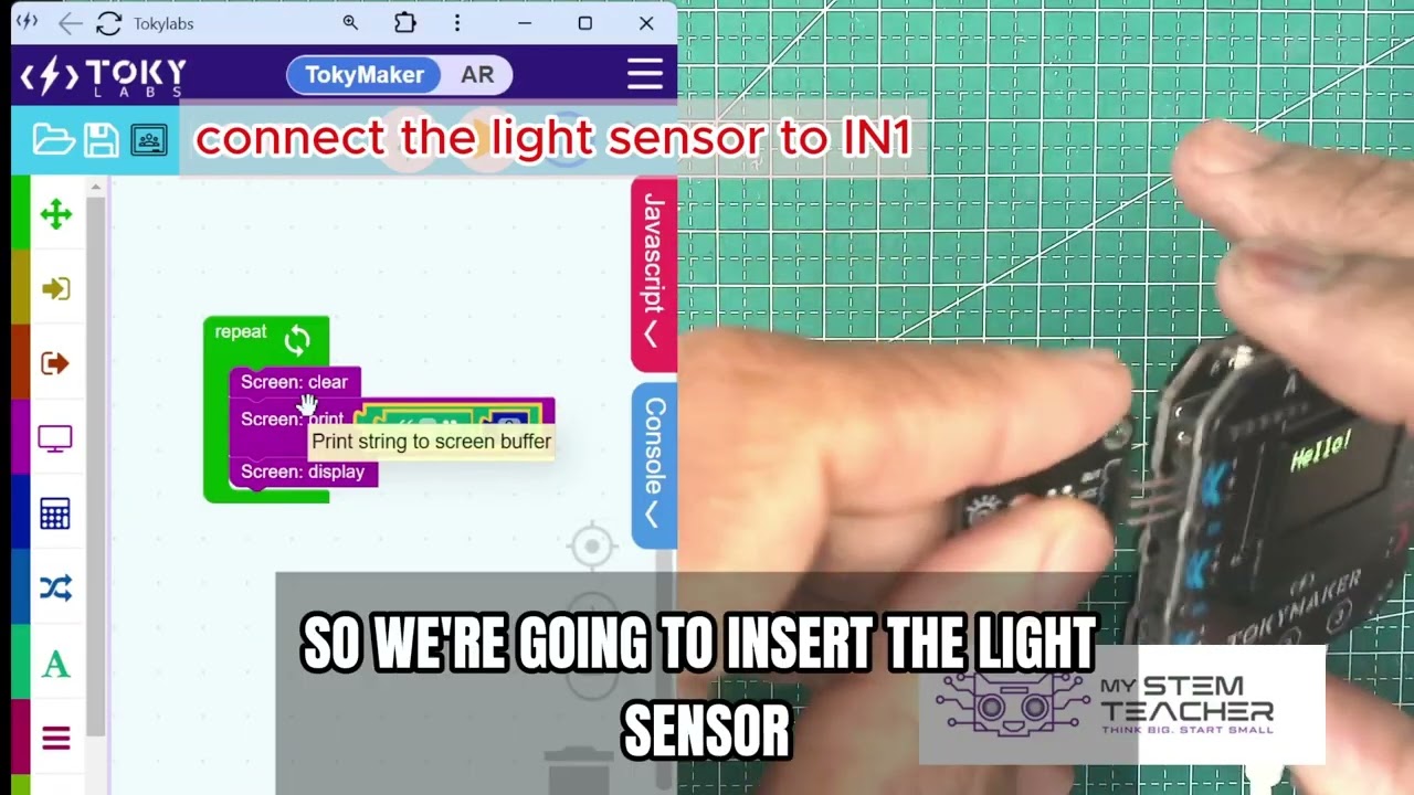 TokyMaker -  Programming - Display Text and sensor Data