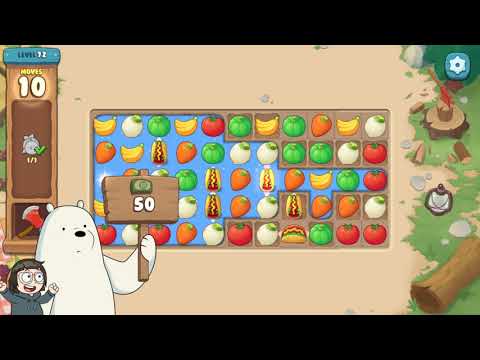 We Bare Bears the Puzzle for Kakao Level 72 - No Boosters