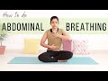 How To Do Abdominal Breathing Step By Step Diaphragmatic Deep Breathing Complete Yogic Breathing
