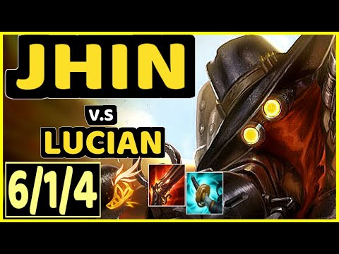 TEDDY (JHIN) vs LUCIAN - 6/1/4 KDA BOTTOM ADC CHALLENGER GAMEPLAY - KR
