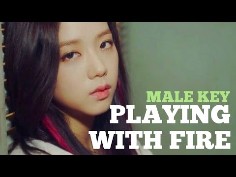 [KARAOKE] Playing With Fire - BLACKPINK (Male Key) | Forever YOUNG