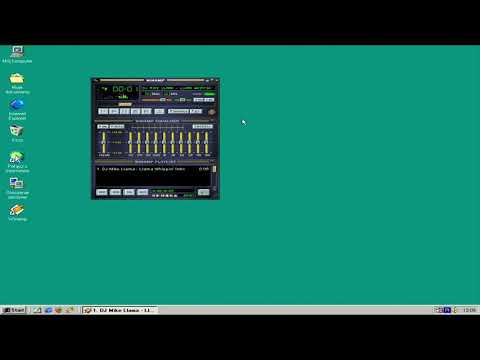 DJ Mike Llama - Winamp 2.95 on Windows 98