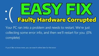 Fix FAULTY HARDWARE CORRUPTED PAGE Blue Screen Error on Windows 11 [Tutorial]