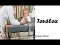 Vystymo stalas Tavalax, sulankstomas, reguliuojamo aukščio, su lentynomis ir ratukais, Mint Žalias