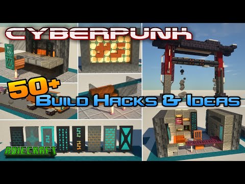 50+ Easy Cyberpunk Build Hacks - Minecraft Build Hints & Tips -  Minecraft Cyberpunk Build Ideas
