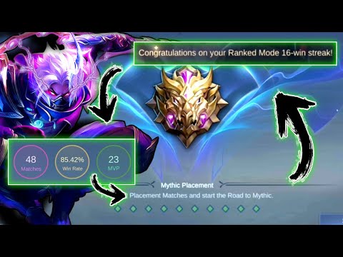 HAYABUSA IS STILL THE BEST HERO TO RANK UP IN SOLO/TRIO/5MAN | 48 MATCHES = MYTHIC 4 - MLBB