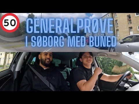 Generalprøve i Søborg med Buned - Køreprøve rute