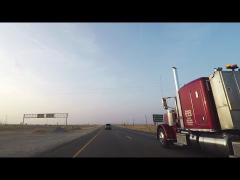 Driving on Interstate 5 North 4K - Westside Freeway - California, USA