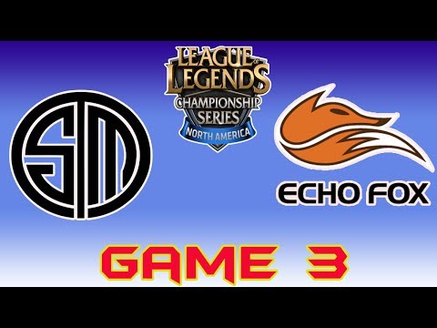 [NA LCS Summer 2017 W7D13] TSM vs FOX game 3 Highlights | Echo Fox vs Team Solo Mid