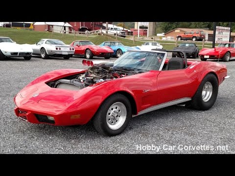 1973 Mille Miglia Red Corvette Convertible Pro Street Video