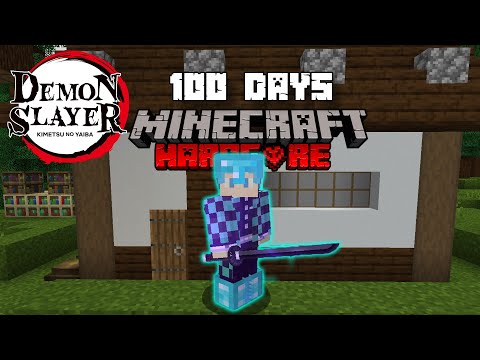 TinNT Gaming - I SURVIVED FOR 100 DAYS IN MINECRAFT THE DEMON SLAYING SWORD IS SUPER DIFFICULT AND IT'S A LITTLE DIFFICULT