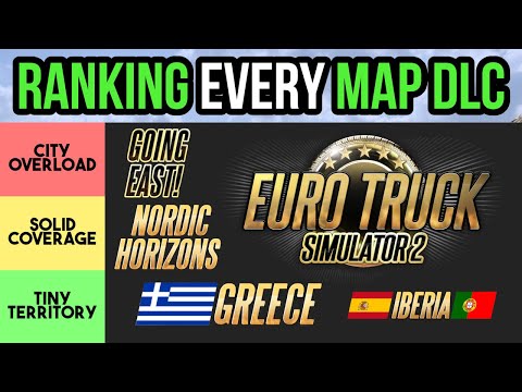 RANKING EVERY MAP DLC from SMALLEST to LARGEST in ETS2 | Including “Nordic Horizons”✔️