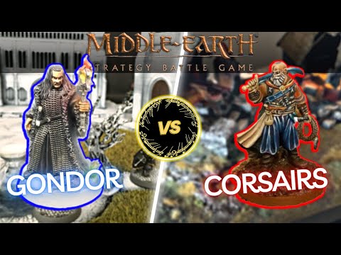 Gondor vs Corsairs Battle Report - Middle Earth Strategy Battle Game | MESBG