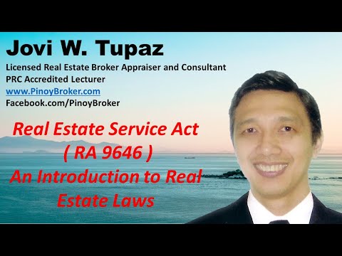 RA 9646 - Real Estate Service Act - Review for Real Estate Salespersons in the Philippines