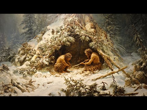 How Cavemen Built Shelters To Survive Freezing Winters | Boring Caveman