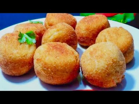 How to Make Potato Chicken Balls | Potato Croquettes |...