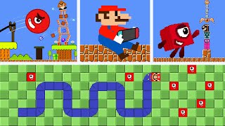 MINI GAME: Mario vs Numberblocks 1 in Nintendo Switch - Numberblocks Snake | Game Animation