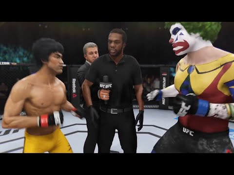 Bruce Lee vs. Doink Clown (EA sports UFC 3)