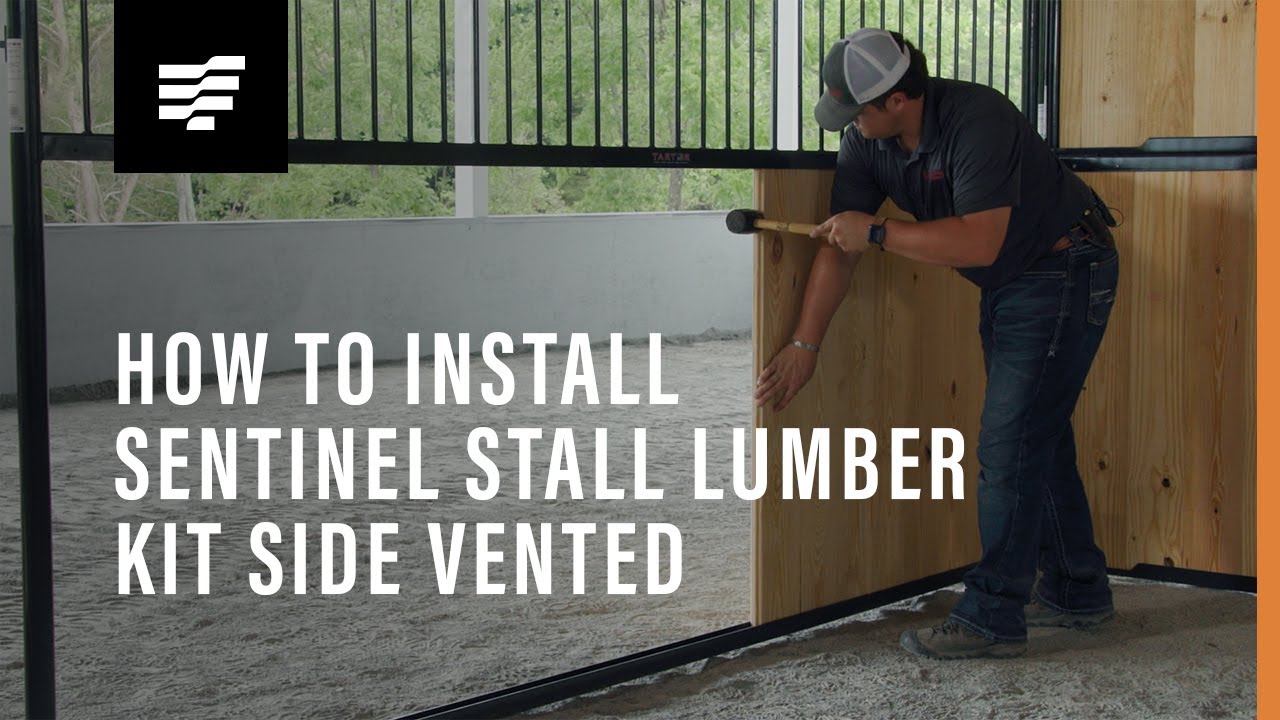On white image of Tarter’s Sentinel Horse Stall Lumber Kits