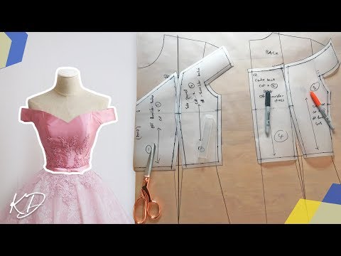 OFF-SHOULDER BODICE PATTERN TUTORIAL | KIM DAVE