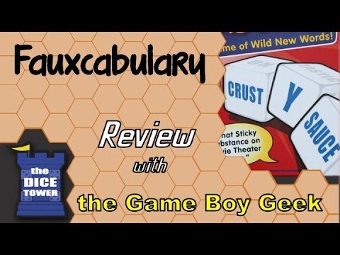 The Game Boy Geek (Dice Tower) Reviews Faux Cabulary