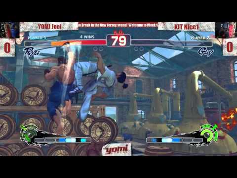 Yomi Gaming Kombat Tuesday Week 9 Winner's and Grand Final YOMI Joel (Ryu) vs KIT Nice1 (Guy)