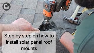 DIY - Solar Panel Roof Mounts Corect Way To  Install Them.