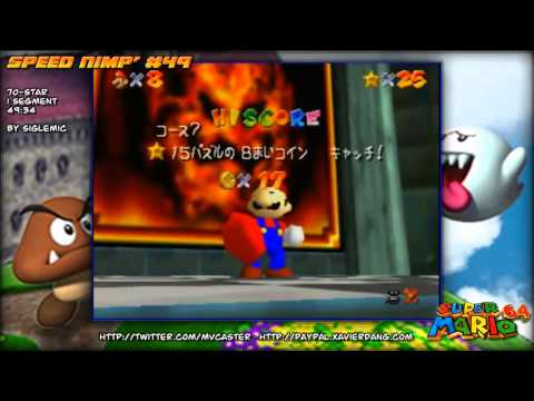 [OLD] Speed Nimp' 49: Super Mario 64 (70-star/1-seg/49:34 by Siglemic)