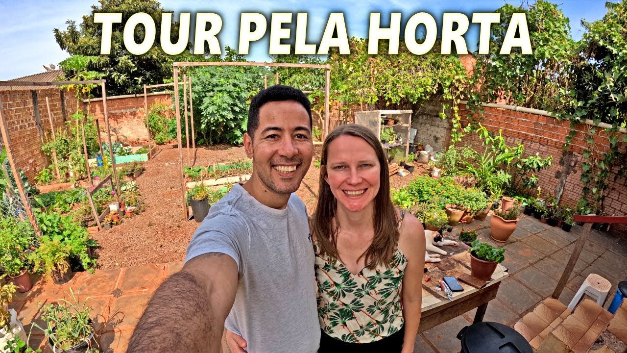 TOUR through the Yard and Vegetable Garden: Showing all the Plants in the Beds and Pots🌱