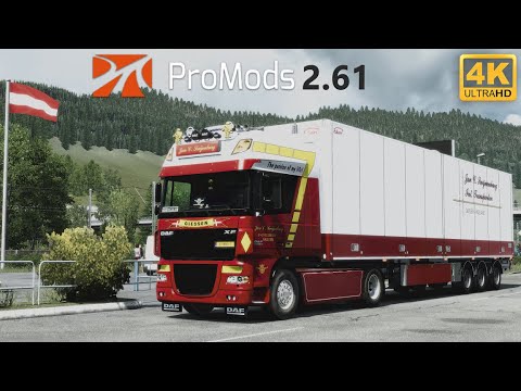 ETS2 PROMODS 2.61 DRIVING THROUGH NEW AUSTRIAN ROADS PNG/JBX [4K] Tobii Eye