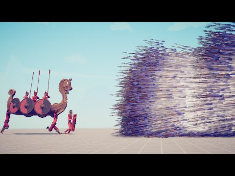 LONGSHIP & SHIELD BEARER vs EVERY GOD - Totally Accurate Battle Simulator