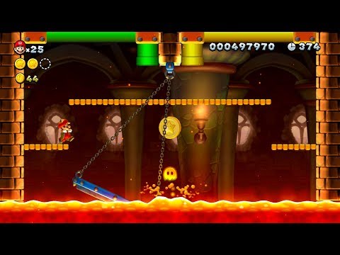 Acorn Plains Lemmy's swingback Castle All Star Coins New Super Mario Bros U Deluxe