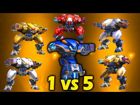 #Killshot Vs #Brickhouse (1vs5) - Mech Arena : Robot Showdown