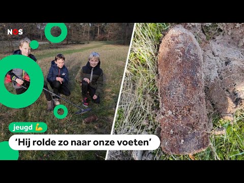 Vince en zijn buurjongens vinden granaat uit de Tweede Wereldoorlog