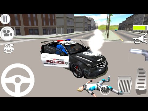 Police car Mercedes S63 Driving - Hot purusit Simulator #7 - police car games