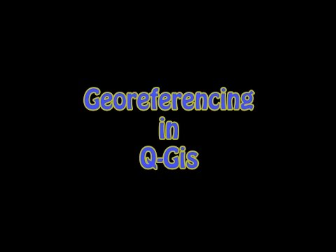 Georeferencing of a  map by using Q-GIS
