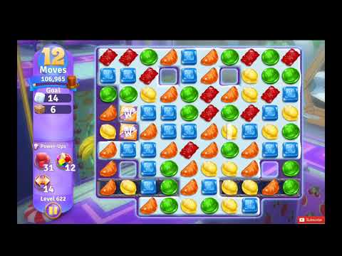 Wonka's World of Candy Level 622 NO BOOSTERS - A S GAMING ✔