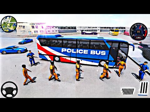 Police Bus Rescue Driving Simulator || US Prisoner Bus Transporter Driver 3D || Unique Games
