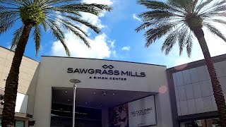 Sawgrass Mills Colonnade Outlet Mall Walking Tour Fort Lauderdale Florida First Time Visit