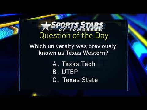Question of the Day: Texas Western Basketball