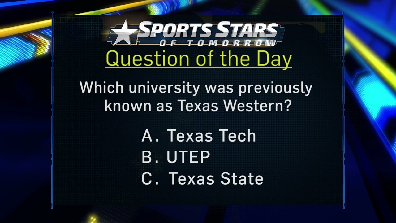 Question of the Day: Texas Western Basketball