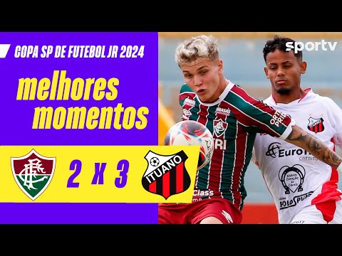 Gols e lances de Fluminense x Ituano