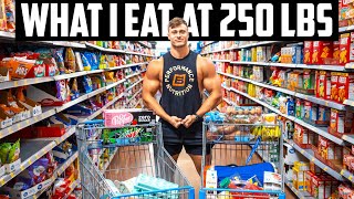 GROCERY HAUL AT 250 LB BODYWEIGHT | What I Eat to Get Big!?